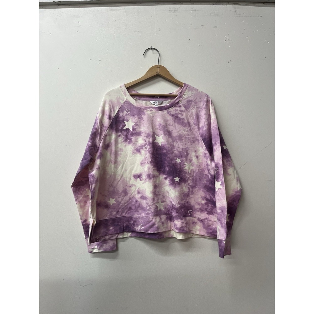 Wildfox Tie dye Stars Casual Loungewear Sweatshirt Size XL